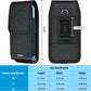 Phone Holster for Belt with Metal Clip and Magnetic Closure Compatible with iPhone 16/15/14/13/12 Pro and Non-Pro, Galaxy S25 S24 S23 S22 for Everyday Protection, M-Black