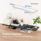 Monitor Stand Riser,31.5-Inch LED Light Wood Computer Monitor Stand with Adjustable Acrylic Legs,Desk Accessories Desktop Organizer Stand for, Computer,Laptop,Printer,PC TV Screen Riser,Black