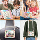 SEYMAC stock Case for iPad mini 5/4 with Screen Protector Pencil Holder [360 Rotating Hand Strap] & Stand, Drop-Proof Case for iPad mini 5th/4th Generation 7.9 inch (Yellowish+Rose)
