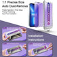 2 Pack Anti Blue Light Matte Screen Protector for iPhone 16e/iPhone 14/iPhone 13 Pro/iPhone 13, 9H Tempered Glass, Full Cover, Anti-Fingerprint, Auto Dust-Elimination, No Bubble, Easy Installation