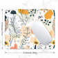 ITNRSIIET Mouse Pad with Stitched Edge Premium Textured Smooth Precise Operation Waterproof Washable Non-Slip Rubber Base Desktop Protection Mat, 10.2×8.3×0.12 inches, Beautiful Flowers