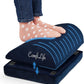 ComfiLife Foot Rest for Under Desk at Work – Adjustable Desk FootRest for Office Chair, Gaming Accessories – Ergonomic Teardrop Design for Back, Hip & Leg Pain Relief – 100% Memory Foam (Navy)