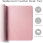 Aothia Leather Desk Pad Protector - Large Mouse Pad, Office Desk Mat, Non-Slip PU Leather Desk Blotter, Laptop Desk Pad, Waterproof Desk Writing Pad for Office and Home (Pink, 38" x 13.7")