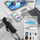 Desk Clamp Power Strip, 40W Total Fast Charging Station, Desk Edge Mount Power Strip, 8 USB Ports(4 USB C) & 8 AC Outlets, Fit 1.9" Tabletop Edge(6Ft 14AWG Cable)
