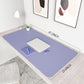 YSAGi Non-Slip Leather Desk Pad XL Size, Waterproof Laptop Computer Desk Keyboard Mat, Table Protector Blotter Mat, Large Mouse Pad for Office/Work/Home/Decor(Lavender, 47.2" x 23.6")-No Band