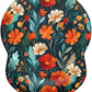 ITNRSIIET Ergonomic Mouse Pad with Gel Wrist Support Small Wrist Rest Smooth Surface Non-Slip PU Base Comfortable Office Supplies Pain Relief, 8.7 x 7.2 inches, Beautiful Flowers