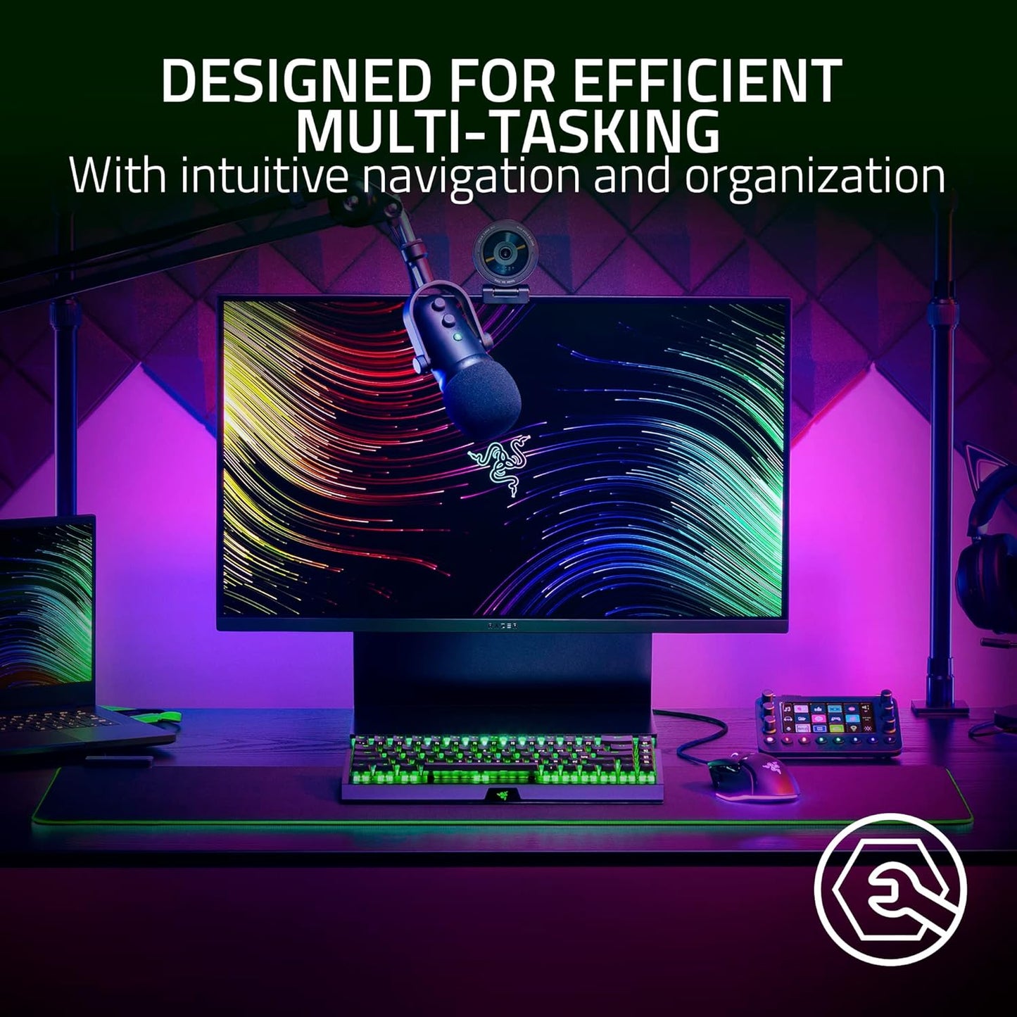 Razer Stream Controller: All-In-One Keypad for Streaming - 12 Haptic Switchblade Keys - 6 Tactile Analog Dials - 8 Programmable Buttons - Designed for PC & Mac Compatibility
