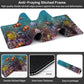 Vibrant Underwater World Desk Mat,Large Tropical Fishes on Coral Reefs Gaming Keyboard Mouse Pad,Non-Slip Rubber Base Desk Pad Thick Stitched Edges Waterproof Mousepad Mouse Mat 31.5"x11.8"