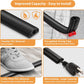 12ft Cord Cover Floor for Extension Cords, Self-Adhesive Floor Cable Cover to Protect Cables & Prevent Tripping, PVC Cord Hider Protector, Internal Wire Management Channel Diameter: 0.39", Black