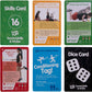Shuffle Up Tennis Card Games - 70+ Fun & Active Skills Cards for Kids, Fitness Cards Develop Fundamentals, Stamina & Strength, Easy to Play for Kids | Multiple Skill Level Cards Include 2 Dices