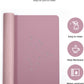 YSAGi Leather Desk Protector, Office Mat, Large Mouse Mat, Non-Slip PU Leather Blotter, Laptop Pad, Waterproof Writing Pad for Office and Home (Pale Mauve, 31.5" x 15.8")