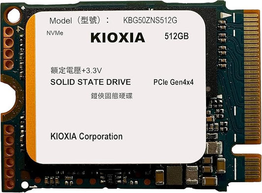 KIOXIA SSD 512GB M.2 2230 30mm NVMe PCIe 4.0 Gen 4 x 4 BG5 (OEM)
