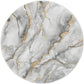 ITNRSIIET Round Mouse Pad with Stitched Edge Premium-Textured Waterproof Non-Slip Rubber Base Desktop Protection Mat Diameter 8.7 inches, Gray Marbling