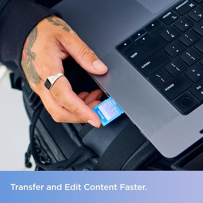 SANDISK 1TB Creator SD UHS-II Card, Read speeds up to 280MB/s, for DSLR and Mirrorless Cameras, 4K UHD, 6K Video, V60, 1 Month of Adobe Creative Cloud Included - SDSDXEP-1T00-GNCIS