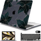 Mektron for MacBook Pro 13-inch Case 2022 2021 2020 Release A2338 M2 M1 A2289 A2251, Printed Plastic Hard Shell Cover for New MacBook Pro 13.3-inch Touch Bar Fits Touch ID，Floral C218