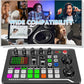 Professional Audio Mixer, SINWE Live Sound Card and Audio Interface with DJ Mixer Effects and Voice Changer,Podcast Production Studio Equipment, Prefect for Streaming/Podcasting/Gaming