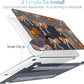 MEEgoodo Case for MacBook Pro 13 inch Case 2022 2021 2020 New A2338 M2/M1 A2251 A2289, Laptop Hard Shell with Keyboard & Camera Cover Compatible with 13 inch MacBook Pro, Ribbon Bow with Leopard Skin