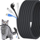 1/2 inch Cord Protectors from Pets No Chew, 10ft Wire Protector Cord Covers for Pets, Flexible Cable Sleeve Cord Management for TV/Computer/Electric Wires/Phone Charging Cables