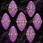 ARUOHHA DND Metal Dice Copper Purple Dragon Egg Dice with Metal Box, Role Playing Game RPG Polyhedral D and D Dice Set D20 D12 D10 D8 D6 D4