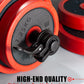 Narrow Barbell Clips 2.5cm Width for Olympic Bars, 0.9-1.18inch Adjustable Weight Clamps, Quick Release Locking Collars for Weightlifting