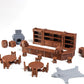 Tavern Bar Furniture Set, D&D Terrain, 3D Printed Tabletop RPG Scenery and Wargame Terrain 28mm Dungeon Miniatures