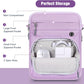 MoKo 9-11 Inch Tablet Sleeve Bag, Fits 11 inch iPad Air M3, iPad A16 2025, Pro 11 M4, 10/9/8/7th, Tab S8/S9 11, Multifunctional Bag with Shoulder and Headphone Port, Purple