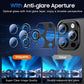 UniqueMe for 3 Pack iPhone 15 Pro/iPhone 15 Pro Max Camera Lens Protector, [Drop Protection] [Case Friendly] Camera Cover Screen [Update New Version] - All-Black