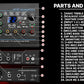 Pyle USB Audio Interface - MIC/LINE - Guitar - AUX Stereo & RCA Inputs - Preset 24 Digital Effects - Phantom Power - Phone/Stereo/Monitor/Headphone Outputs - For Computer Playing & Recording - PMUX9