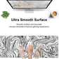 Black and White Marble Desk Mat,Large Abstract Marble Texture Gaming Keyboard Mouse Pad,Non-Slip Rubber Base Desk Pad Thick Stitched Edges Waterproof Mousepad Mouse Mat 31.5"x11.8"
