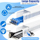 ZhiYo 99in (6X L16.5in) Professional Server Rack Cable Management Raceway, H2 x W2in Cable Raceway Kit, Electrically Safe PVC Open Slot Wire Raceway for Under Desk/Computer/Network Cords, White