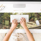 Cute Green Plants Desk Mat Anime Sage Mouse Pad Gaming Desk Pad XL, Kawaii Aesthetic Laptop Computer Keyboard and Mouse Mat, Desktop Decor Accessories Mousepad for Girl Women Office 31.5"x11.8"