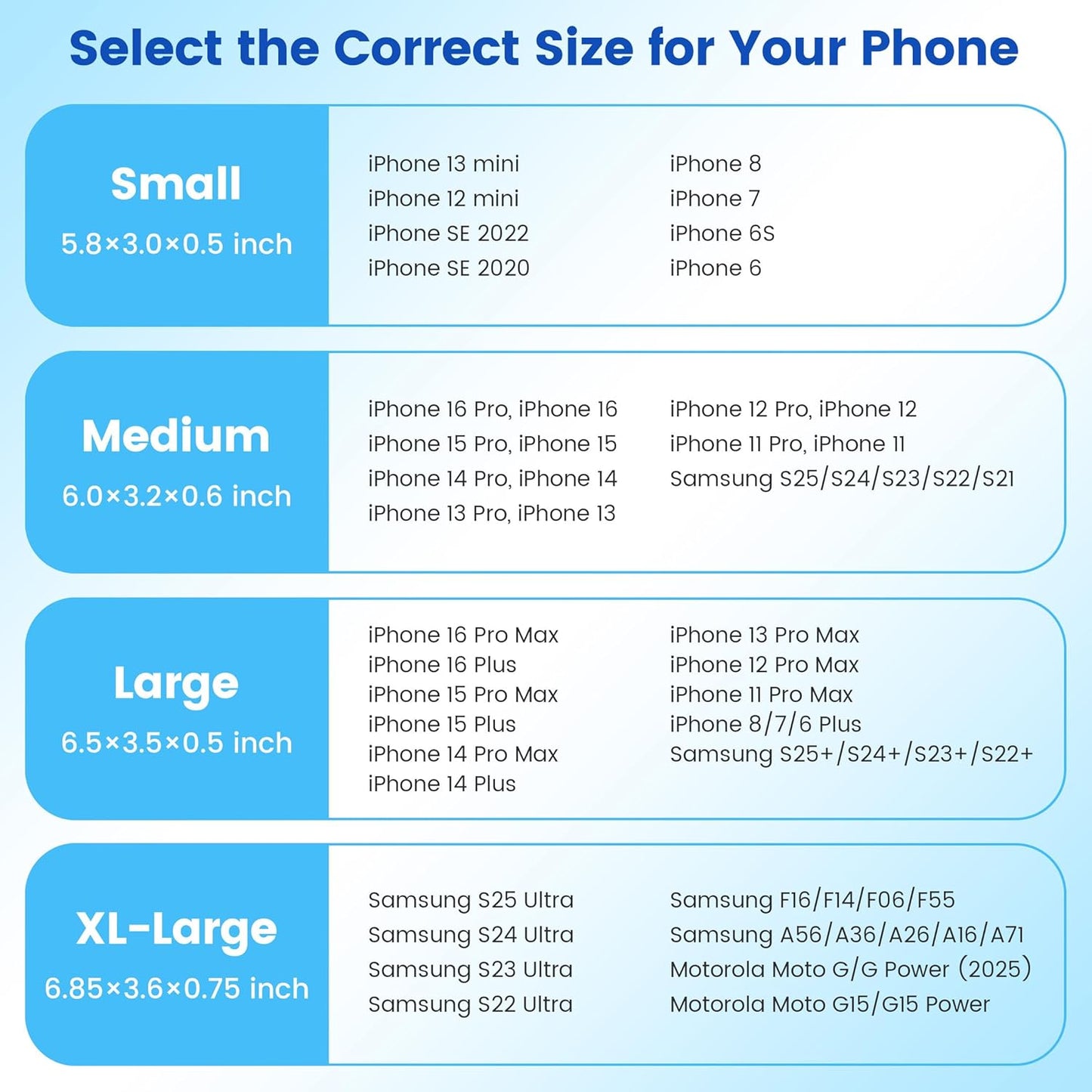 Mopaclle Nylon Phone Holster for iPhone 17 Pro Max, 17 Air, iPhone 16 Pro Max,iPhone 15 Pro Max 14 13 Pro Max & Plus, Premium Cell Phone Belt Holder with Belt Clip for Galaxy S25 Plus,S24 Plus