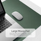 YSAGi Office Desk Pad, Desk Mat, 23.6" x 13.7" Ultra Thin Waterproof PU Leather Desk Blotter, Laptop Desk Pad Protector for Keyboard, Desk Writing Pad for Office and Home (Dark Green+Dark Blue)