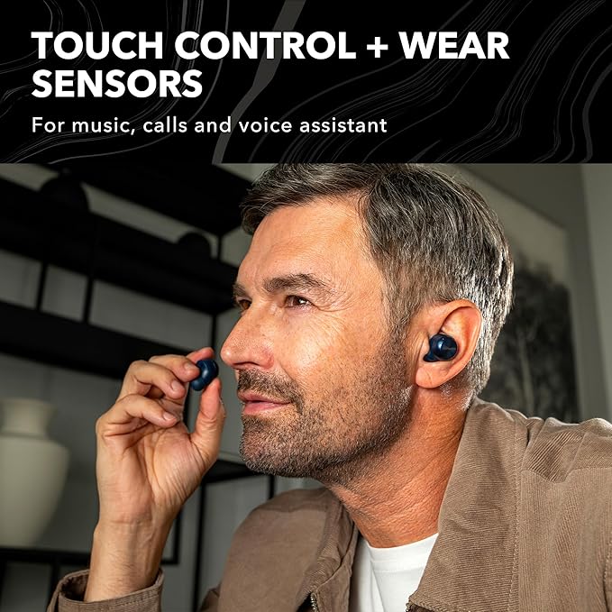 Technics Reference Class Hi-Fi Wireless Earbuds,Dolby Atmos with Head Tracking,Adaptive Noise Cancelling,3 Device Multipoint, 10-hr Battery,Wireless Charging,Improved Fit -EAH-AZ100-A (Blue)