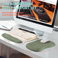 2-in-1 Ergonomic Set, Wave Rise Keyboard Wrist Rest and Massage Bulge Slope Mouse Pad Wrist Support, Cushion Memory Foam Integrated to Relieve Wrist Pain, Olive Green
