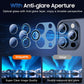 UniqueMe for 3 Pack iPhone 15 Pro/iPhone 15 Pro Max Camera Lens Protector, [Drop Protection] [Case Friendly] Camera Cover Screen [Update New Version] - All-Blue