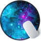 ITNRSIIET Round Mouse Pad with Stitched Edge Premium-Textured Waterproof Non-Slip Rubber Base Desktop Protection Mat Diameter 8.7 inches, Nebula Galaxy