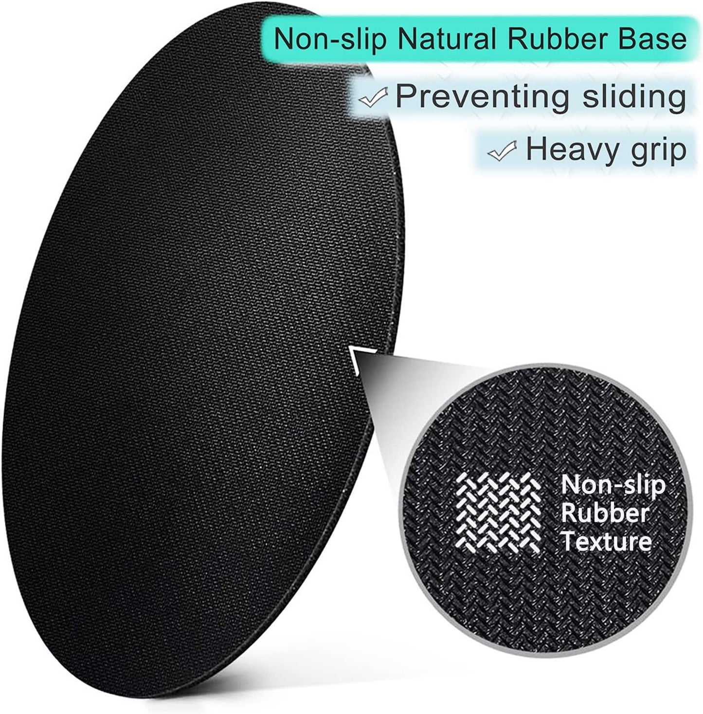 ITNRSIIET Round Mouse Pad with Stitched Edge Premium-Textured Waterproof Non-Slip Rubber Base Desktop Protection Mat Diameter 8.7 inches, Landscape Forest