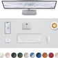 PU Leather Desk Mat Protector - 36"x17" Large Non-Slip Office Desk Pad, Waterproof Keyboard & Mouse Pad, Premium Workstation Cover for Home & Office (Ivory White)