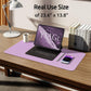 YSAGi Leather Desk Pad Protector, Office Desk Mat, Large Mouse Pad, Non-Slip PU Leather Desk Blotter, Laptop Desk Pad, Waterproof Desk Writing Pad for Office and Home (Taro Purple, 23.6" x 13.8")