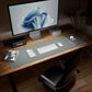 Aothia Leather Desk Pad Protector - Large Mouse Pad, Office Mat, Non-Slip PU Leather Blotter, Laptop Desk Pad, Waterproof Writing Pad for Office and Home (Jungle Green, 38" x 13.7")