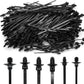 240 Pcs Push Mount Cable Ties Assorted Sizes, Black Nylon Push Mount Zip Ties Wire Harness Clips, 6-Types Snap in Zip Ties Self Locking Automotive Wire Ties for Wire Tying, Automotive
