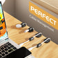 6 Pack Puretor Cord Organizer Holders - Strong Adhesive & Magnetic Desk Cable Management, Effortlessly Organize Phone Charging Cords for Home, Office, Car, Desk & Nightstand