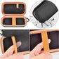 Hard Case Compatible with SanDisk Extreme PRO 500GB 1TB 2TB 4TB Portable External SSD. Carrying Travel Holder for Crucial X8 Solid State Drive (Box Only)-Orange Zipper