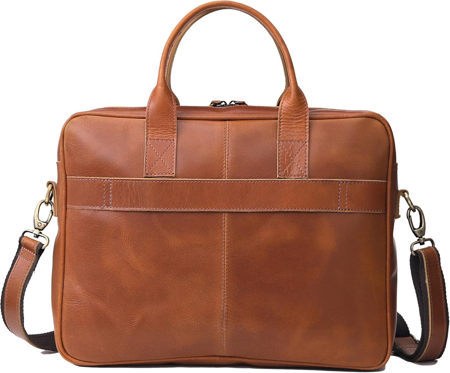 VC VINTAGE COUTURE Leather briefcase bag for men Leather Laptop Bags For Men and Women Travel Messenger Bag