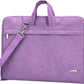 Voova Laptop Bag 17 17.3 Inch Water-resistant Laptop Sleeve Case with Shoulder Straps & Handle, Computer Case Cover Slim Briefcase Compatible with 17-18” Hp Dell Asus Acer, Lavender