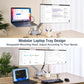 AVLT Dual 17”-38" Monitor Arm Desk Mount with 17" Laptop Tray and USB-C Docking Station, HDMI 4K60Hz, USB-A 5Gbps, Ethernet, 100W PD, Fits Two Flat/Curved Monitor - Gray