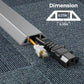 Yecaye 4ft Floor Cord Cover, Cord Covers for Wires on Floor, Floor Cable Mangament, Cable Protector for Organizing and Protecting Wires on Floor, Cord Hider Cable Cavity W0.55in H0.27in Grey
