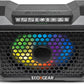 ECOXGEAR Defender: Outdoor Portable Bluetooth Speaker, 121dB Massive Sound, Waterproof and Drop Proof, with LED Party Lights, Pair up to 100, 25+ Hours Playtime (Black Oak)