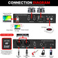 Pyle USB Audio Interface - MIC/LINE - Guitar - AUX Stereo & RCA Inputs - Preset 24 Digital Effects - Phantom Power - Phone/Stereo/Monitor/Headphone Outputs - For Computer Playing & Recording - PMUX9